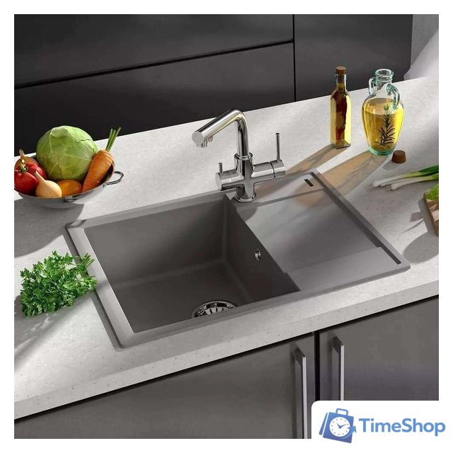 Кухонная мойка Lemark Imandra 9910021 (серый) - Изображение №3 — Интернет-магазин Time-Shop