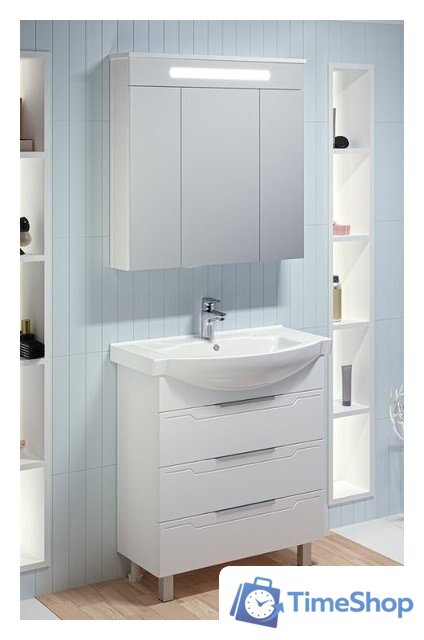  Runo Тумба с умывальником Верона 75 + Элеганс 75 (напольная) - Изображение №1 — Интернет-магазин Time-Shop