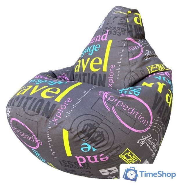 Кресло-мешок Flagman Груша Мега Г3.4-80 Трэвел 01 - Изображение №1 — Интернет-магазин Time-Shop