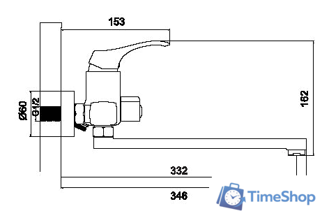 Смеситель Ledeme H42 L2242 - Изображение №2 — Интернет-магазин Time-Shop