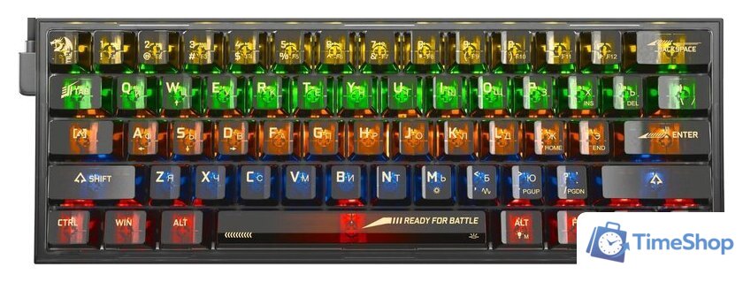 Клавиатура Redragon Fizz (прозрачный/черный) - Изображение №1 — Интернет-магазин Time-Shop