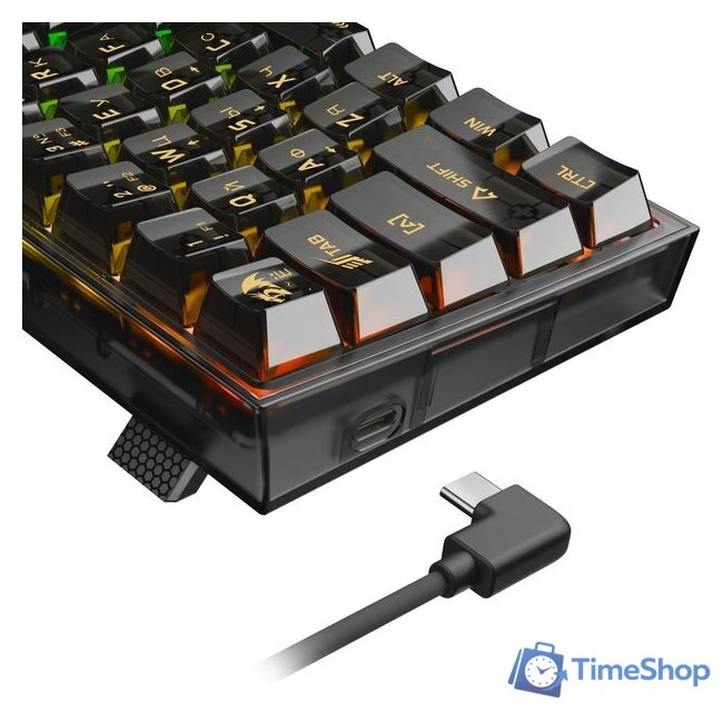 Клавиатура Redragon Fizz (прозрачный/черный) - Изображение №7 — Интернет-магазин Time-Shop