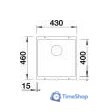 Кухонная мойка Blanco Subline 400-U Coloured Components 527790 (серый камень) - Изображение №9 — Интернет-магазин Time-Shop