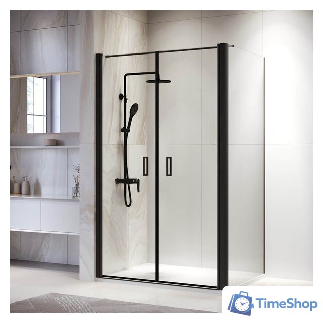 Душевой уголок RGW PA-144B (PA-104B+Z-050-2B+O-104B) 060814467-014 60x70 (черный/прозрачное стекло) - Изображение №1 — Интернет-магазин Time-Shop