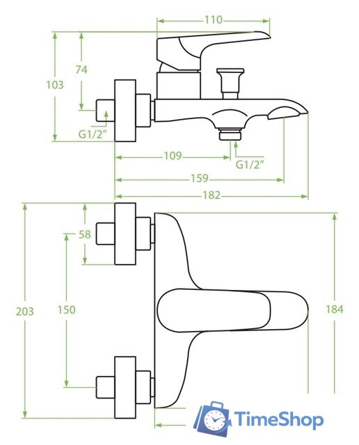 Смеситель Laveo Alea BLE 610D - Изображение №2 — Интернет-магазин Time-Shop
