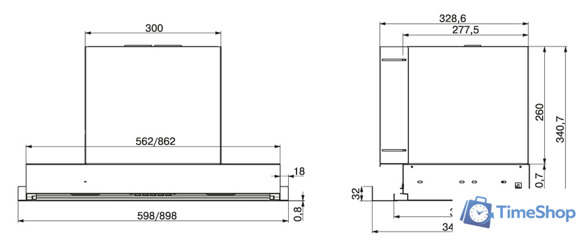 Кухонная вытяжка Elikor Evolution 60П-750-Э4Д (хром) - Изображение №2 — Интернет-магазин Time-Shop