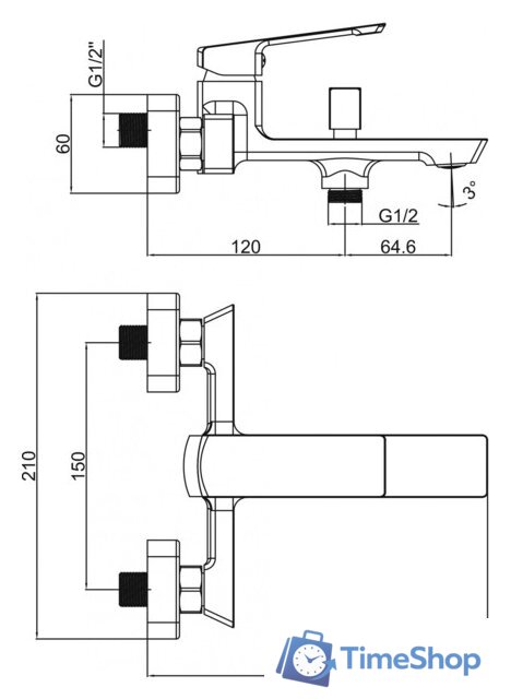 Смеситель Maxonor Pure Life PL3290-9 - Изображение №15 — Интернет-магазин Time-Shop