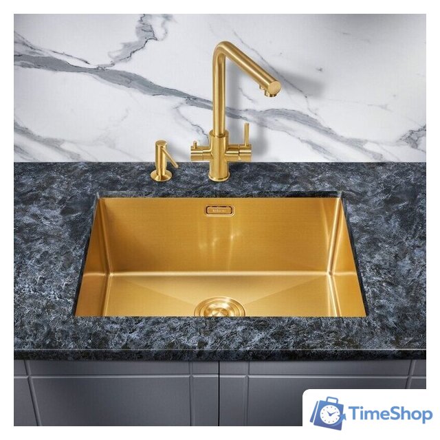 Кухонная мойка Milacio Denia 58 Steel MC.77458 (золотой) - Изображение №2 — Интернет-магазин Time-Shop