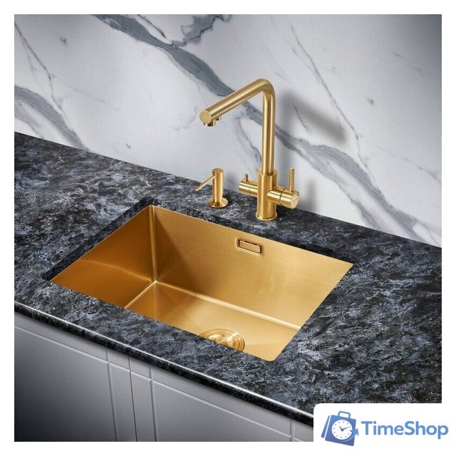 Кухонная мойка Milacio Denia 58 Steel MC.77458 (золотой) - Изображение №3 — Интернет-магазин Time-Shop