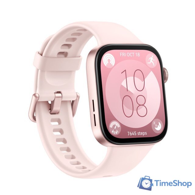 Умные часы Huawei Watch Fit 3 (розовый, международная версия) - Изображение №2 — Интернет-магазин Time-Shop