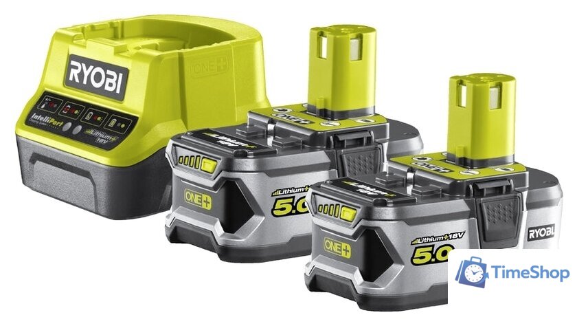 Аккумулятор с зарядным устройством Ryobi RC18120-250 ONE+ 5133003364 (18В/5.0 а*ч + 18В) - Изображение №1 — Интернет-магазин Time-Shop