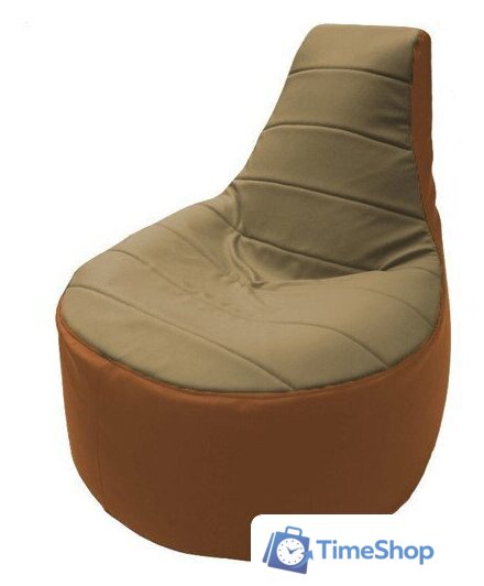Кресло-мешок Flagman Трон Т1.3-21 (бежевый/оранжевый) - Изображение №1 — Интернет-магазин Time-Shop