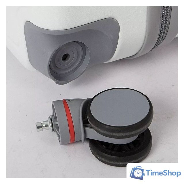 Чемодан-спиннер Grott 340-614/5-20 (белый) - Изображение №10 — Интернет-магазин Time-Shop