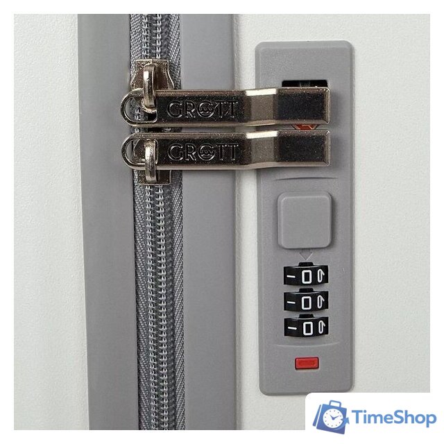 Чемодан-спиннер Grott 340-614/5-20 (белый) - Изображение №8 — Интернет-магазин Time-Shop