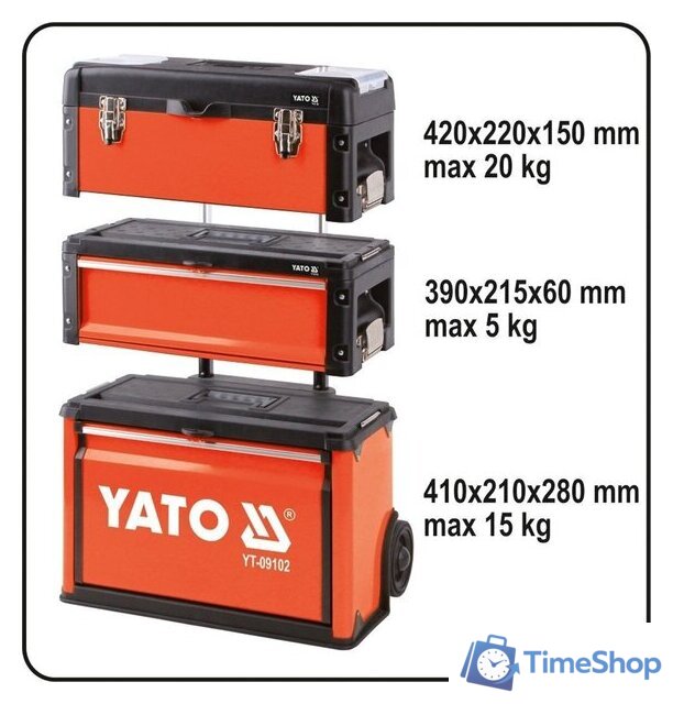 Тележка Yato YT-09102 - Изображение №2 — Интернет-магазин Time-Shop