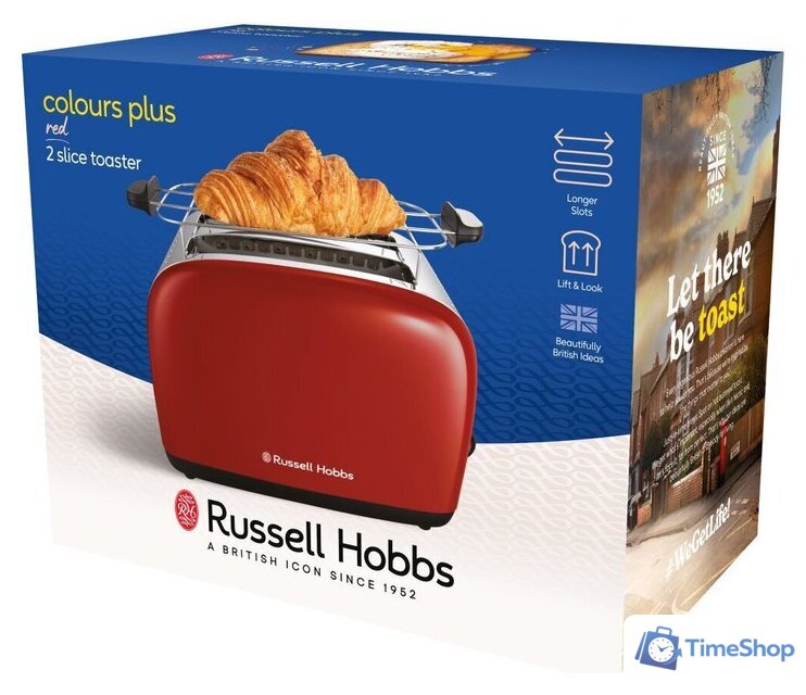 Тостер Russell Hobbs Colours Plus 2 Slice 26554-56 - Изображение №9 — Интернет-магазин Time-Shop