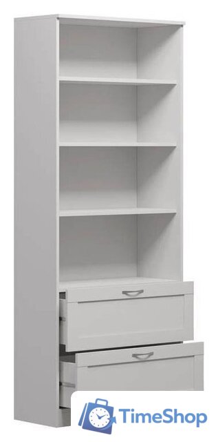 Стеллаж Mio Tesoro Сириус 2 ящика 78x190 2.02.07.110.1 (белый) - Изображение №3 — Интернет-магазин Time-Shop