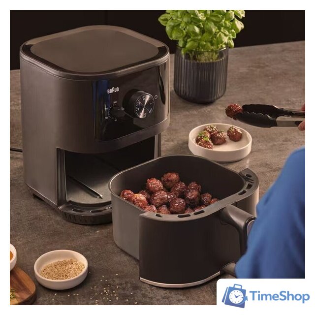 Аэрогриль (аэрофритюрница) Braun MultiFry 3 HF 3000 IBK - Изображение №4 — Интернет-магазин Time-Shop