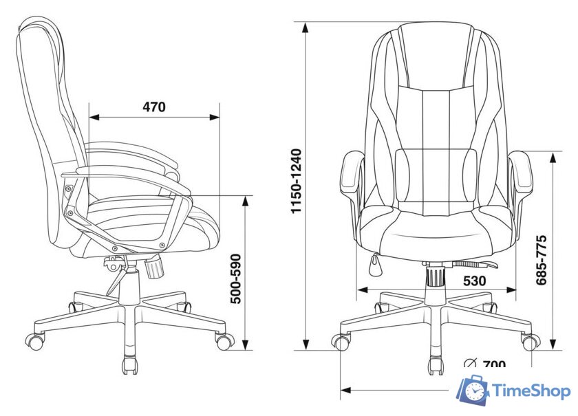 Игровое (геймерское) кресло Zombie 9 (черный/салатовый) - Изображение №9 — Интернет-магазин Time-Shop