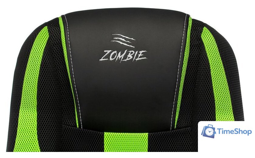 Игровое (геймерское) кресло Zombie 9 (черный/салатовый) - Изображение №7 — Интернет-магазин Time-Shop