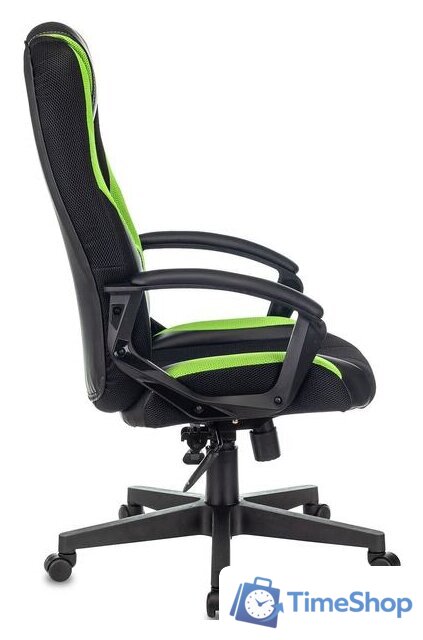 Игровое (геймерское) кресло Zombie 9 (черный/салатовый) - Изображение №3 — Интернет-магазин Time-Shop