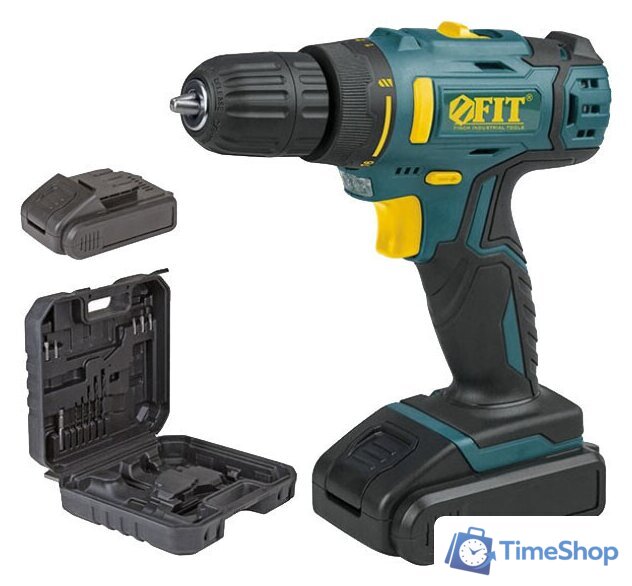 Дрель-шуруповерт FIT 80189 (с 2-мя АКБ, кейс) - Изображение №1 — Интернет-магазин Time-Shop