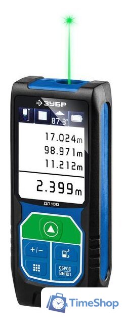 Лазерный дальномер Зубр ДЛ-100 - Изображение №1 — Интернет-магазин Time-Shop