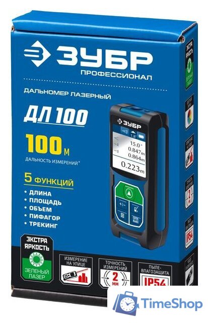 Лазерный дальномер Зубр ДЛ-100 - Изображение №7 — Интернет-магазин Time-Shop
