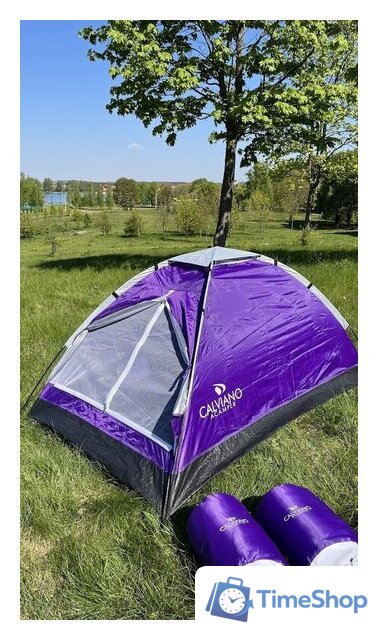 Треккинговая палатка Calviano Acamper Domepack 4 (фиолетовый) - Изображение №4 — Интернет-магазин Time-Shop
