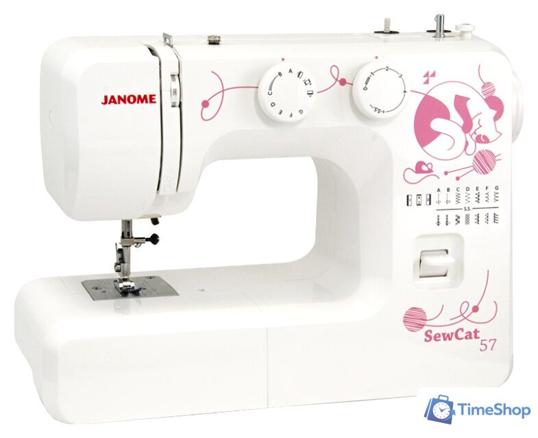 Электромеханическая швейная машина Janome SewCat 57 - Изображение №1 — Интернет-магазин Time-Shop