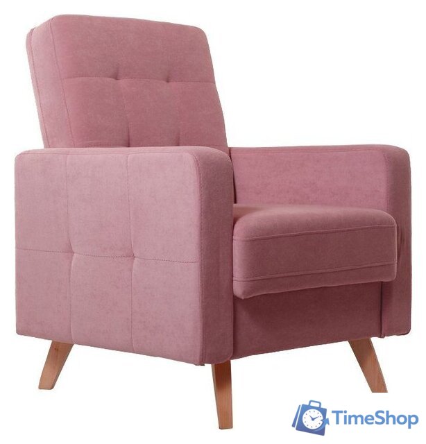 Интерьерное кресло Krones Тесей (велюр пыльной розы) - Изображение №1 — Интернет-магазин Time-Shop