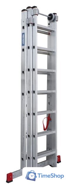 Лестница-стремянка Новая высота NV 523 трёхсекционная индустриальная 3x7 ступеней - Изображение №5 — Интернет-магазин Time-Shop