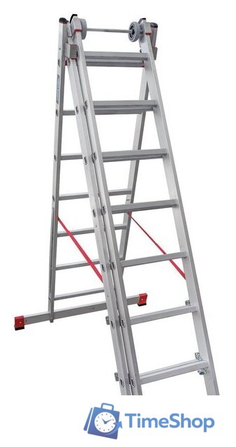 Лестница-стремянка Новая высота NV 523 трёхсекционная индустриальная 3x7 ступеней - Изображение №6 — Интернет-магазин Time-Shop