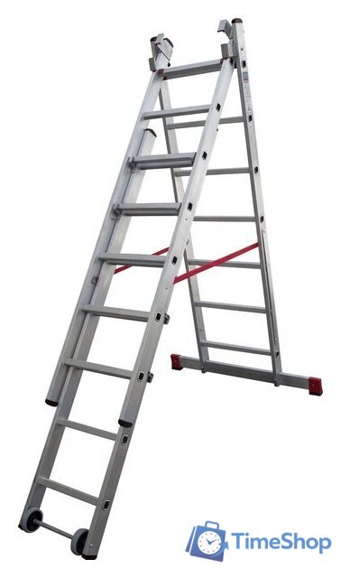 Лестница-стремянка Новая высота NV 523 трёхсекционная индустриальная 3x7 ступеней - Изображение №3 — Интернет-магазин Time-Shop