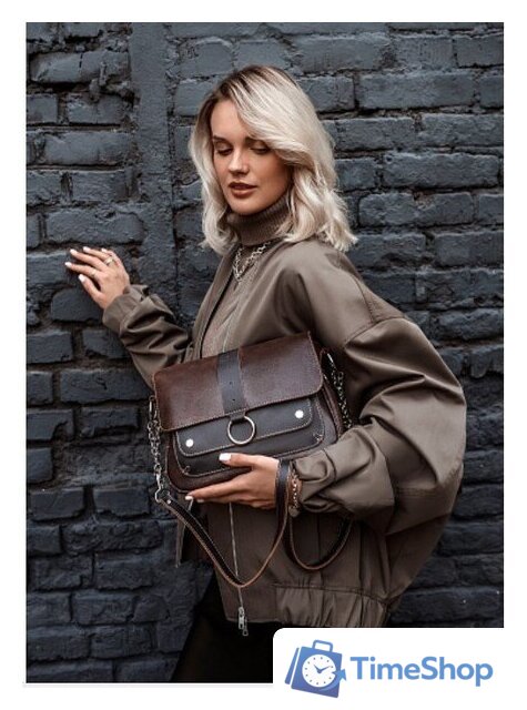 Женская сумка Igermann 1084 22С1084К3 (коричневый) - Изображение №9 — Интернет-магазин Time-Shop