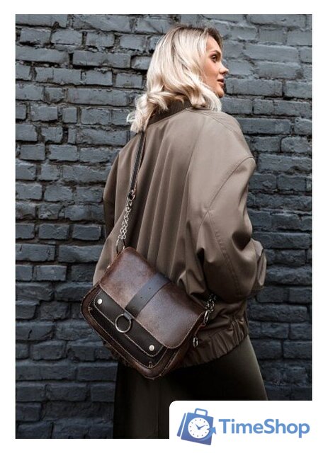 Женская сумка Igermann 1084 22С1084К3 (коричневый) - Изображение №8 — Интернет-магазин Time-Shop