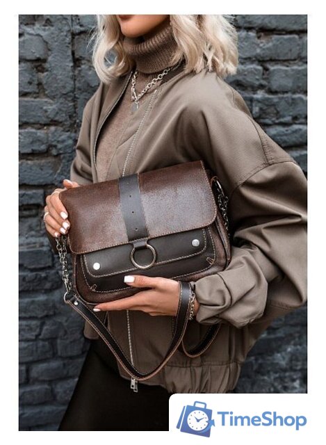 Женская сумка Igermann 1084 22С1084К3 (коричневый) - Изображение №12 — Интернет-магазин Time-Shop