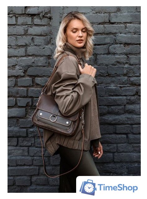 Женская сумка Igermann 1084 22С1084К3 (коричневый) - Изображение №11 — Интернет-магазин Time-Shop