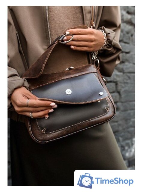 Женская сумка Igermann 1084 22С1084К3 (коричневый) - Изображение №10 — Интернет-магазин Time-Shop