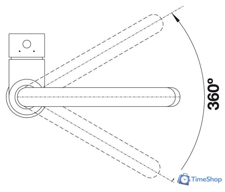 Смеситель Blanco Mida Silgranit (черный) - Изображение №6 — Интернет-магазин Time-Shop