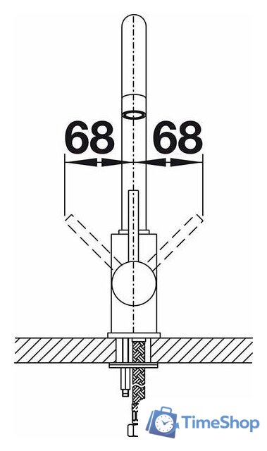 Смеситель Blanco Mida Silgranit (черный) - Изображение №5 — Интернет-магазин Time-Shop