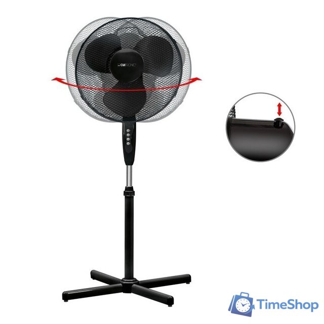 Вентилятор Clatronic VL 3603 S (черный) - Изображение №3 — Интернет-магазин Time-Shop