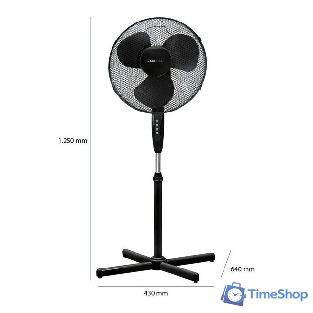 Вентилятор Clatronic VL 3603 S (черный) - Изображение №6 — Интернет-магазин Time-Shop