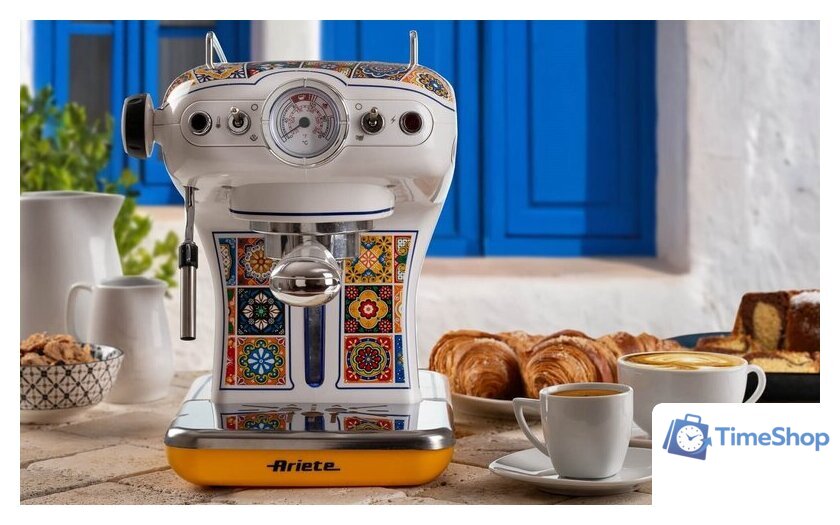Рожковая кофеварка Ariete Capri 1389/1P - Изображение №1 — Интернет-магазин Time-Shop