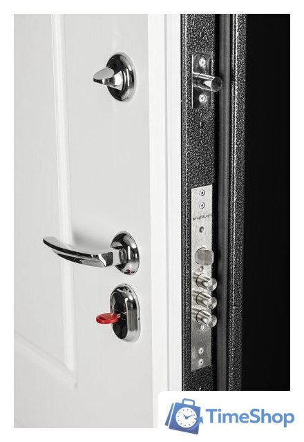 Металлическая дверь Guard Термо MG109 96x205 правая (черное серебро/белый ясень) - Изображение №5 — Интернет-магазин Time-Shop