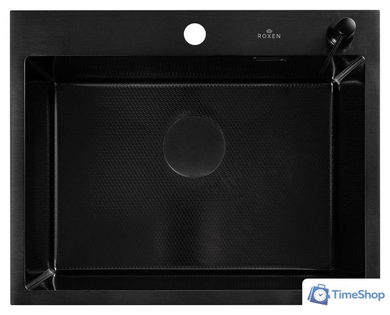 Кухонная мойка Roxen Snake 560220-60-BS PVD графит/текстурная поверхность (с коландером и дозатором) - Изображение №8 — Интернет-магазин Time-Shop