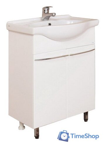  Onika Тумба под умывальник Селигер 60.10 (белый) [106006] - Изображение №1 — Интернет-магазин Time-Shop