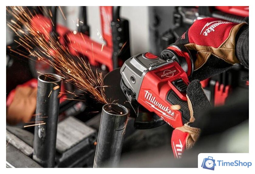 Угловая шлифмашина Milwaukee M18 FSAG125XB-502X Fuel 4933478430 (с 2-мя АКБ) - Изображение №6 — Интернет-магазин Time-Shop