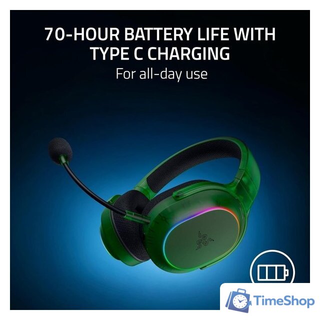 Наушники Razer Barracuda X Chroma (зеленый) - Изображение №9 — Интернет-магазин Time-Shop