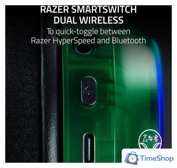 Наушники Razer Barracuda X Chroma (зеленый) - Изображение №4 — Интернет-магазин Time-Shop